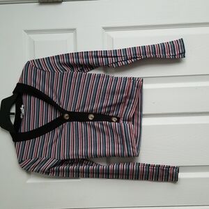 No Comment Women's Stripe Long Sleeve Top